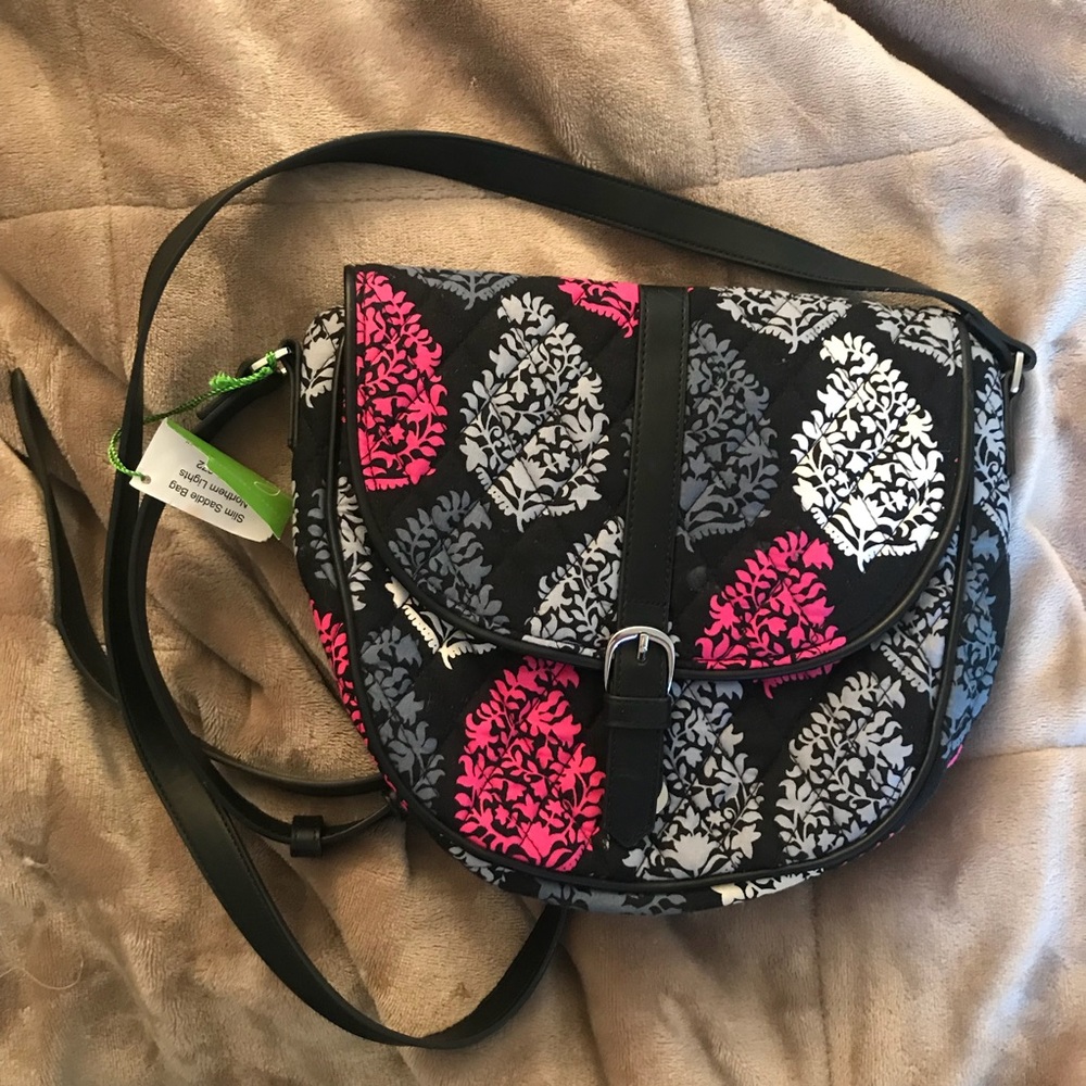 Vera Bradley Slim Saddle Bag